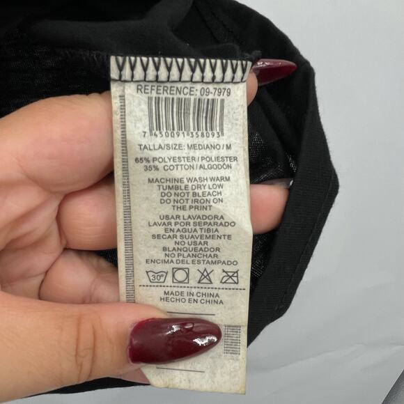 Foxthon Black Short Sleeve V-Neck TShirt - Picture 6 of 11